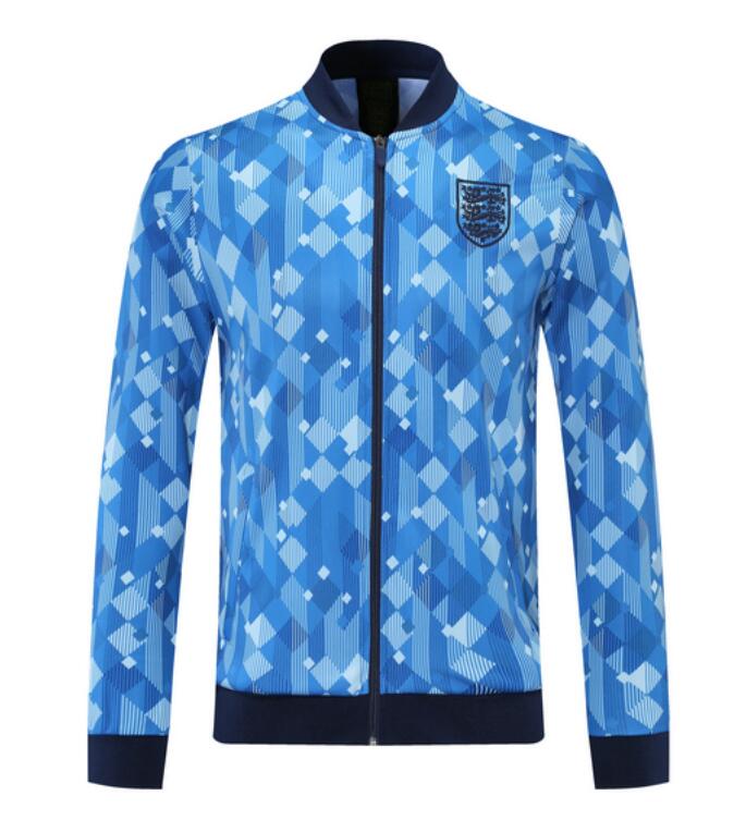 1990 England Retro Blue Training Jacket